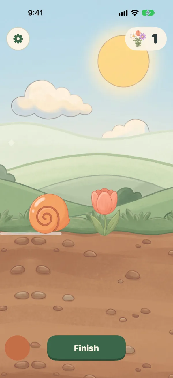 Too much noise: Colimo is hidden in his shell, the scenery stands still.